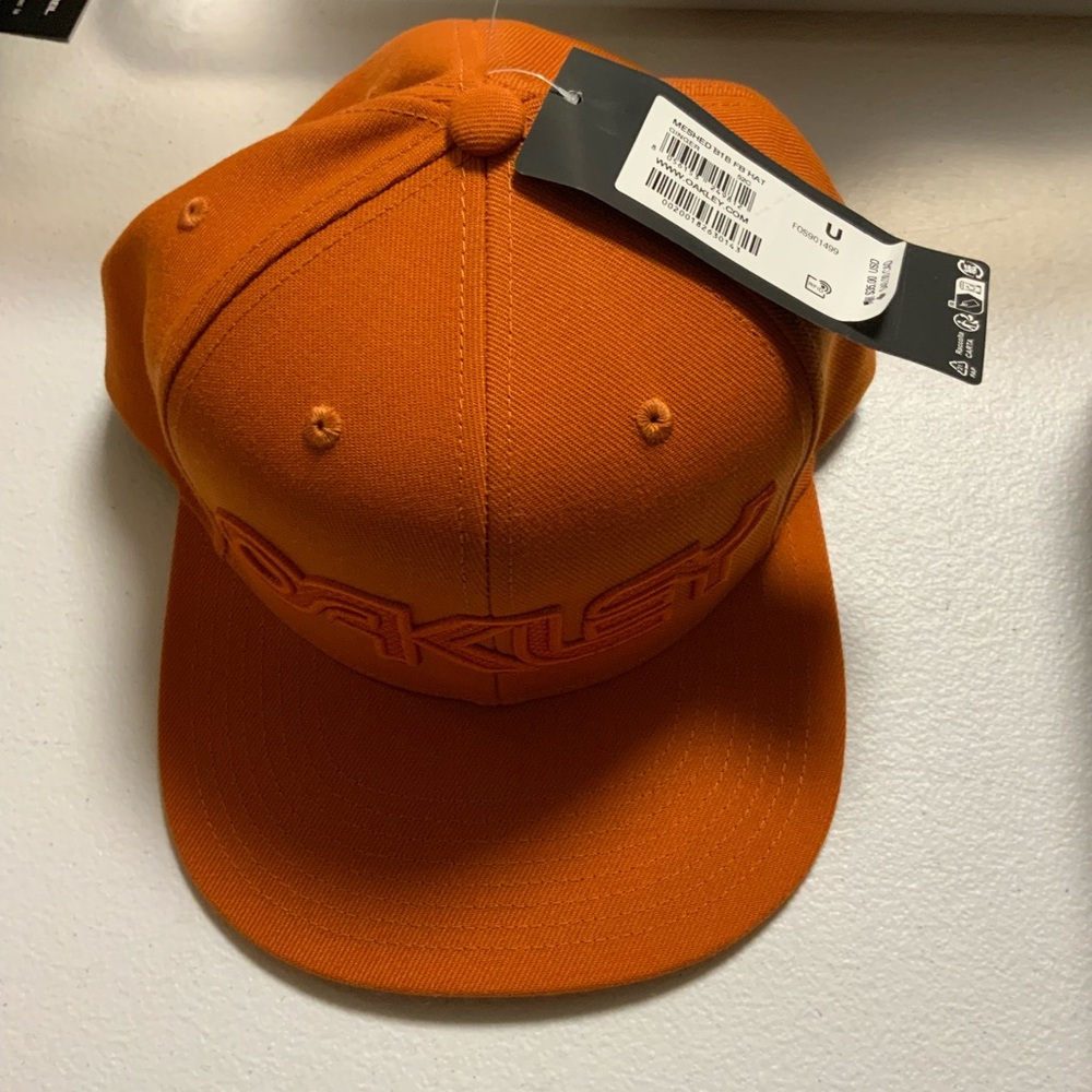Oakley Orange Flat-Brim Snapback Cap